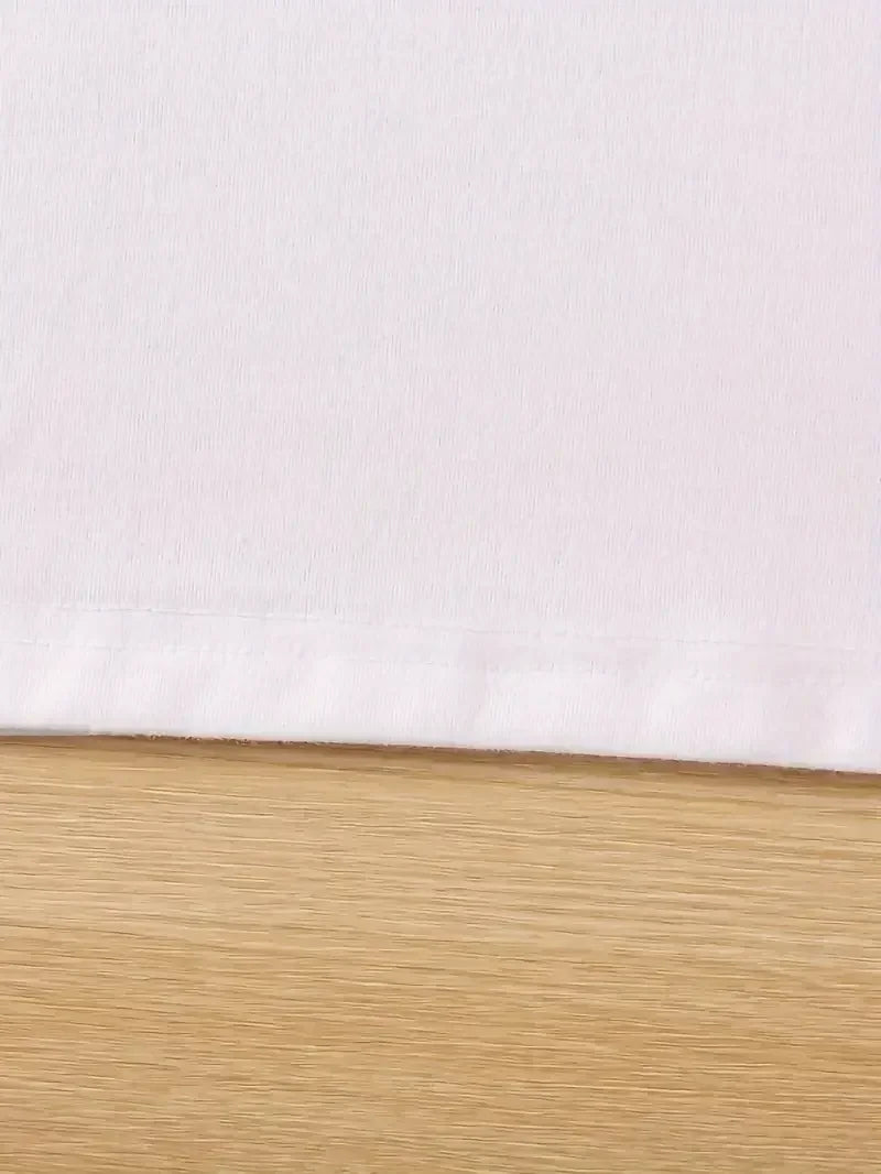 Bear Print Crew-Neck T-Shirt