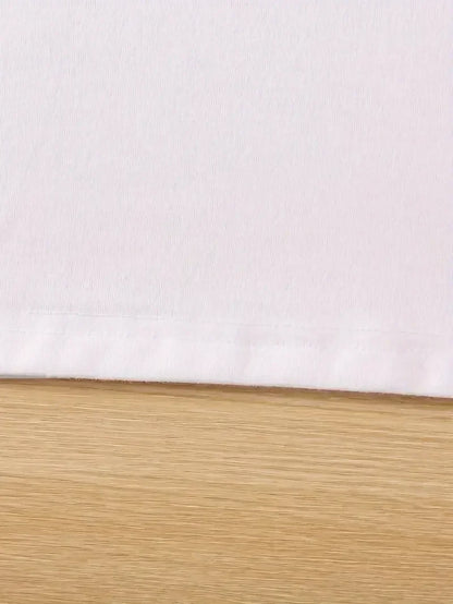 Bear Print Crew-Neck T-Shirt