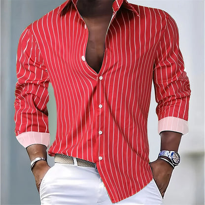 Striped Office Dress Shirt