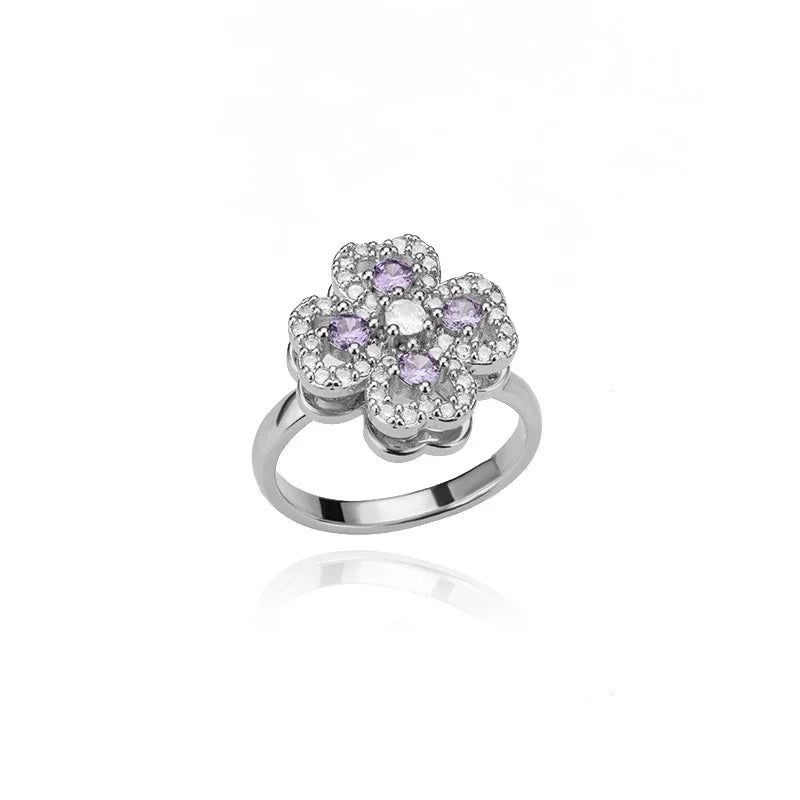 Four Leaf Clover Anxiety Ring