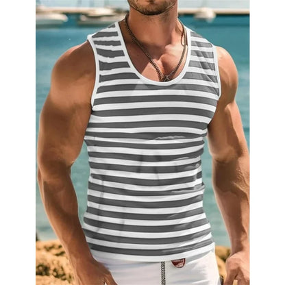 Colorful Stripe Oversized Tank Top