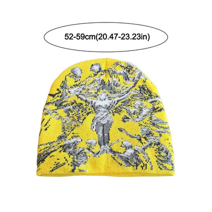 Elastic Jacquard Beanie