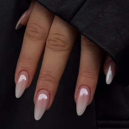 Wine Red Almond Press On Nails