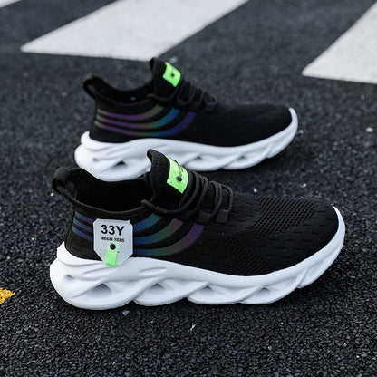 Vulcanized Mesh Jogging Sneakers