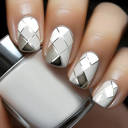 Green Leopard Press On Nails