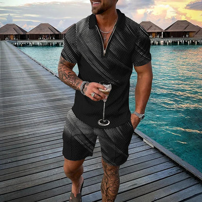 3D Print Polo Zip Tracksuit Set