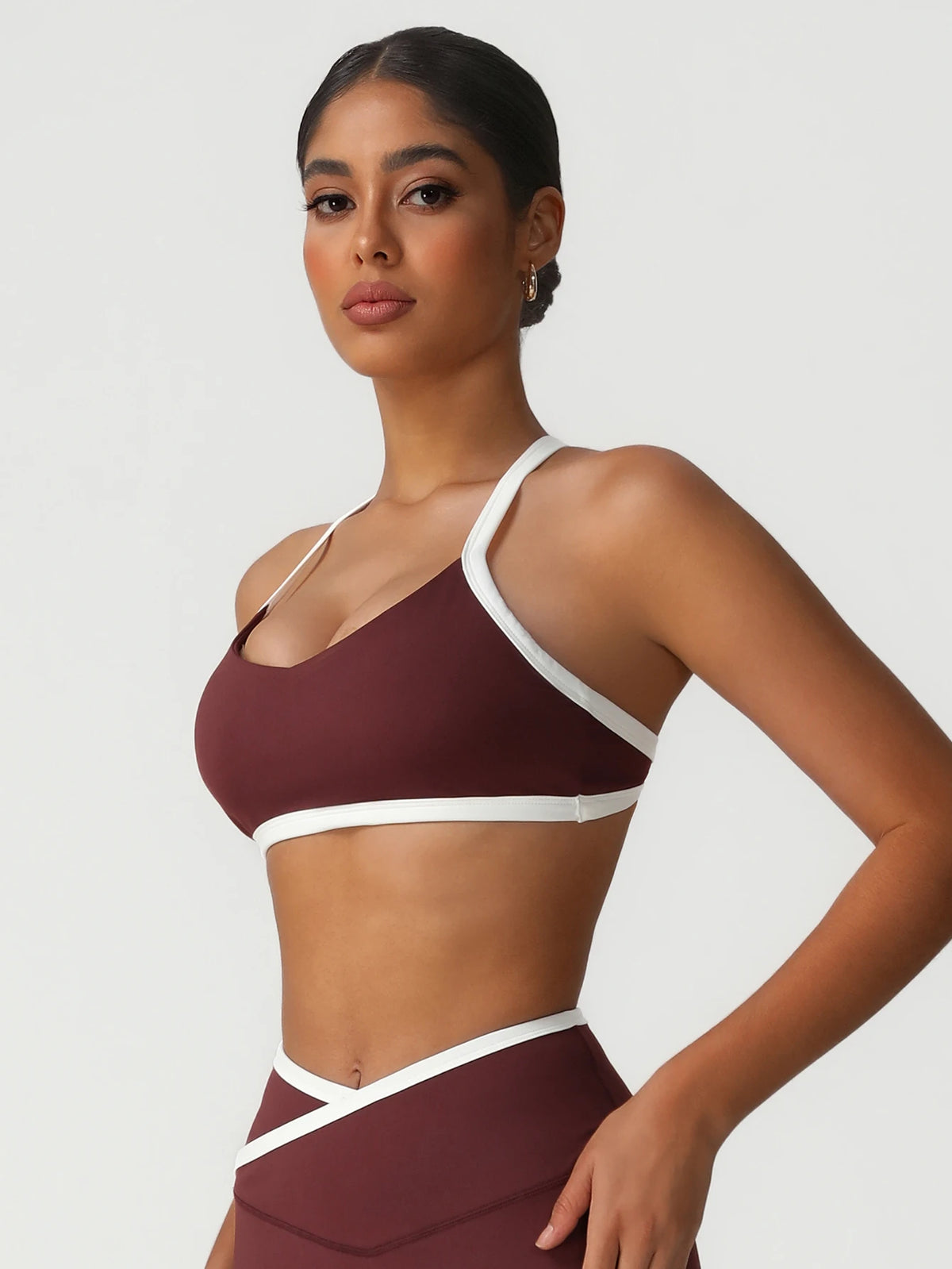 Contrast Color V-Back Top