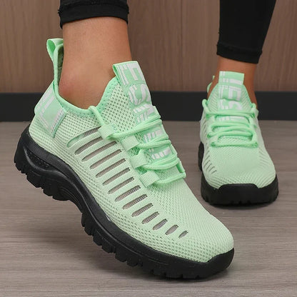 Cushioned Mesh Running Sneakers