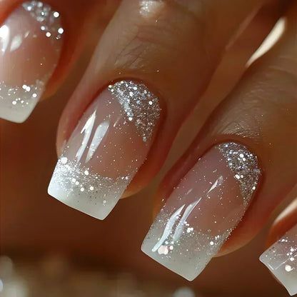 Glitter Coffin Press On Nails