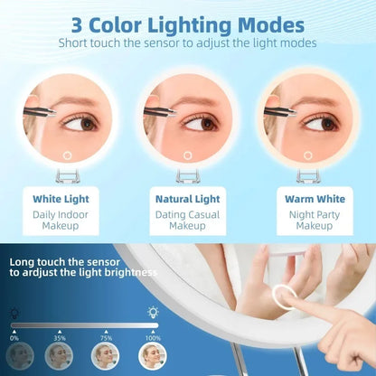 6-Inch Magnifying Mirror with Light