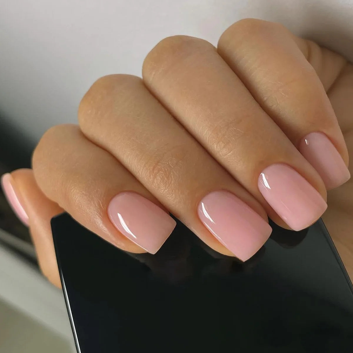 White Minimalist Press Nails