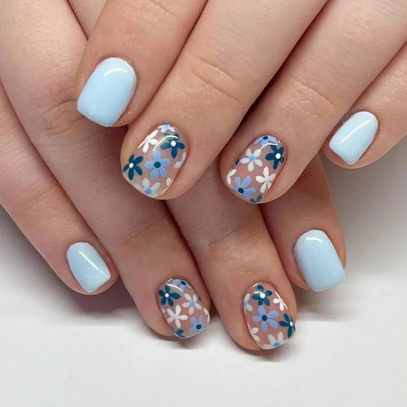 Green Leopard Press On Nails