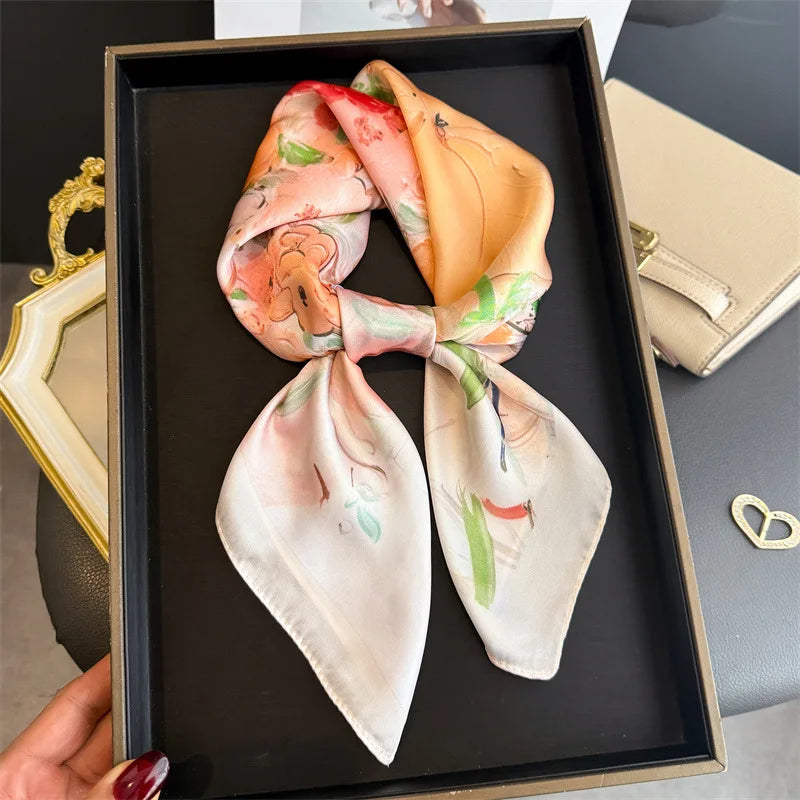 Oil Painting Print Square Scarf