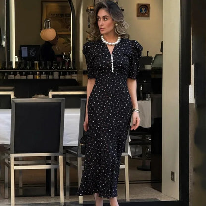 Tuularose Elegant Printed Long Dress