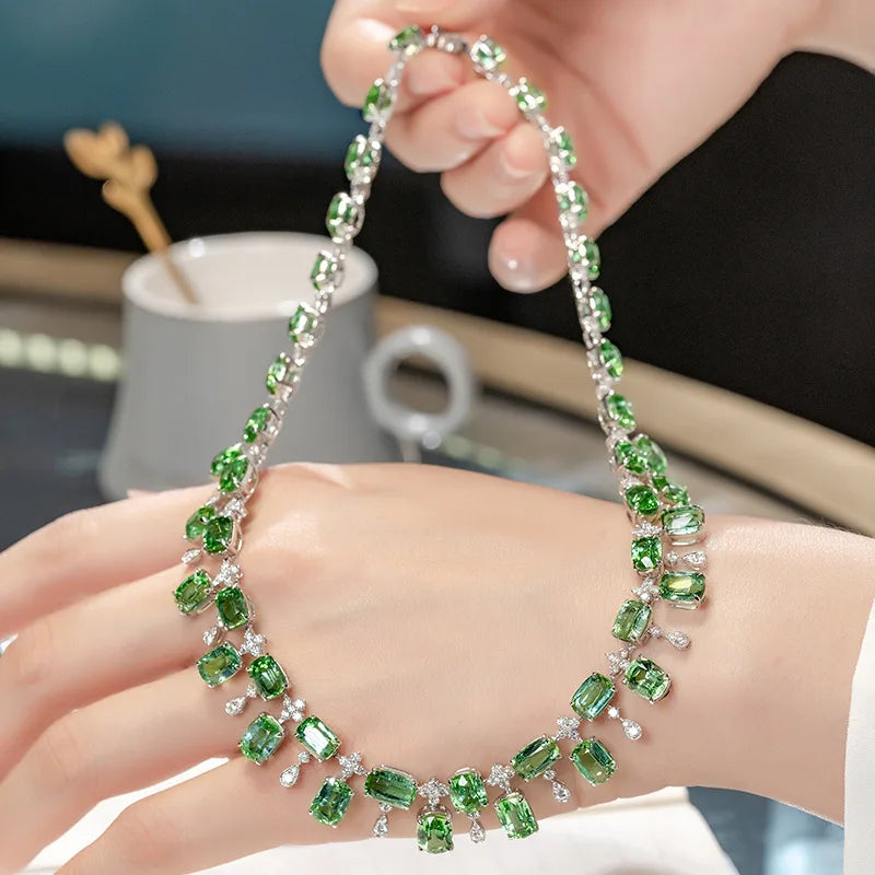Green Tourmaline Choker
