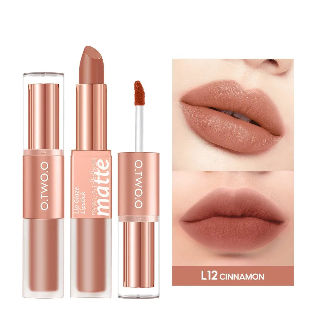 2in1 Matte Gloss Waterproof Lipstick