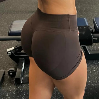 Low-Waist Seamless Yoga Shorts
