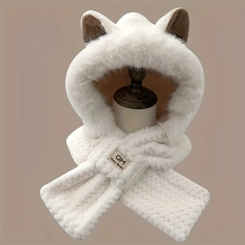 Cat Ear Pom-Pom Beanie