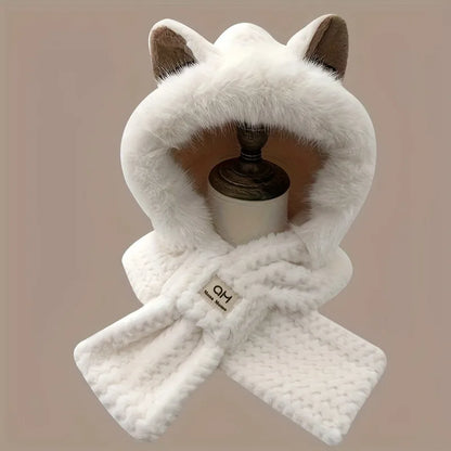 Cat Ear Pom-Pom Beanie