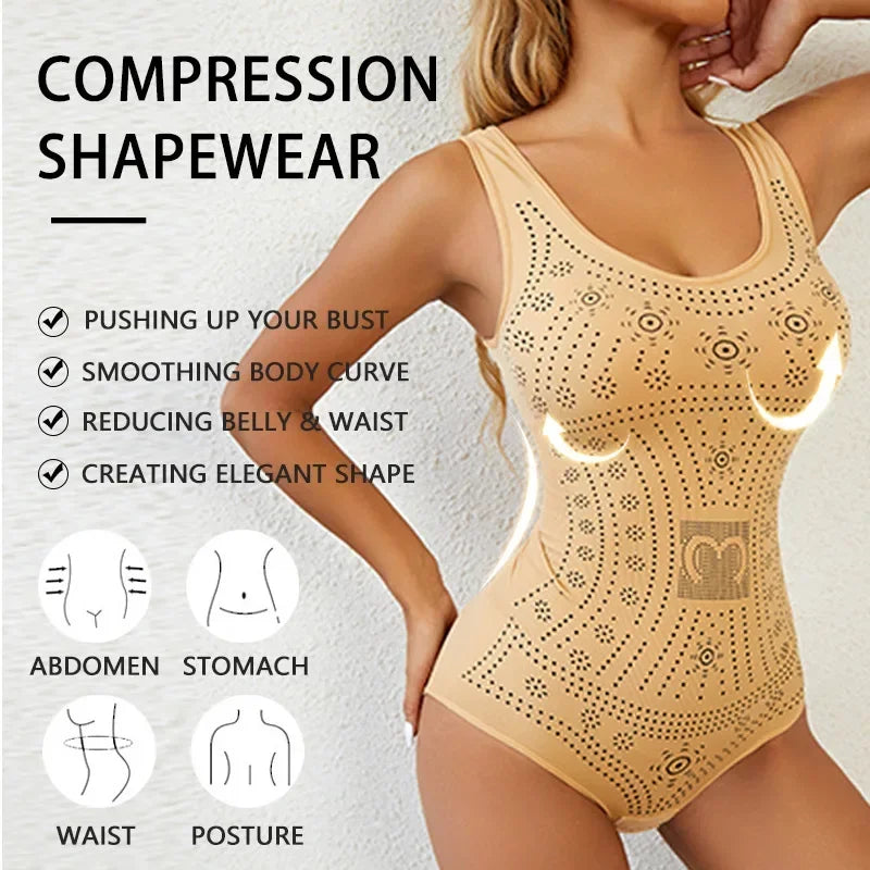 Seamless Printed Plus Size Bodysuit