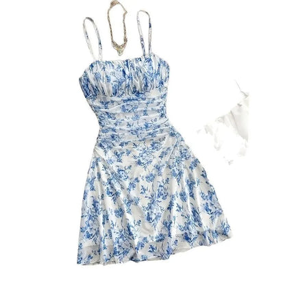 Floral Square Neck Mini Dress