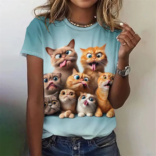 Polyester Regular Floral T Shirt