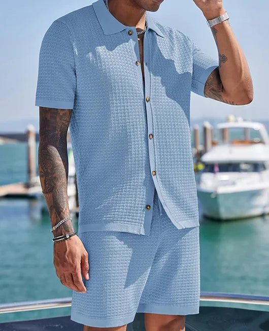 Hawaiian 3D Print Shirt Shorts Set