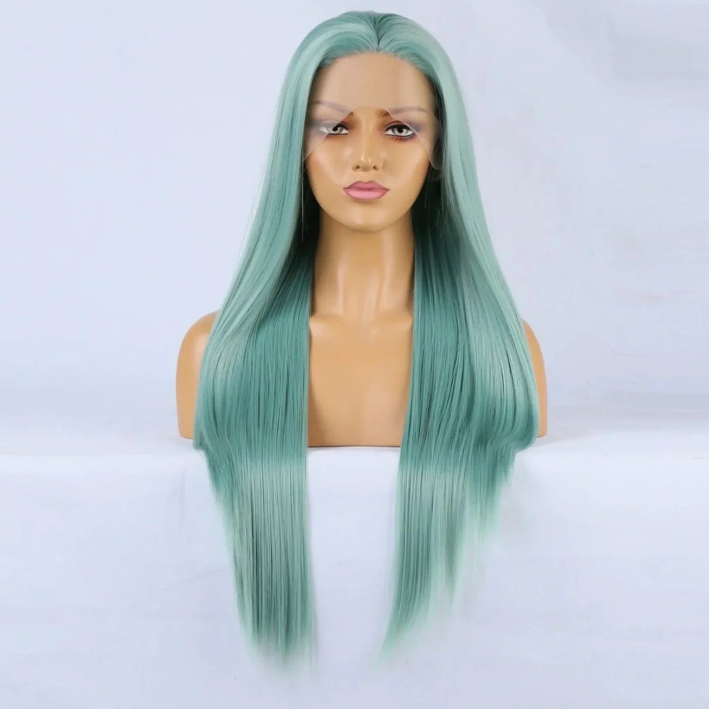 Long Green Wig