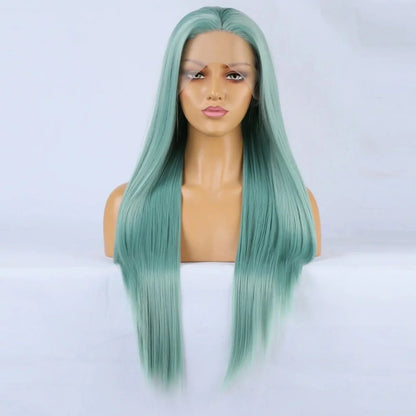 Long Green Wig
