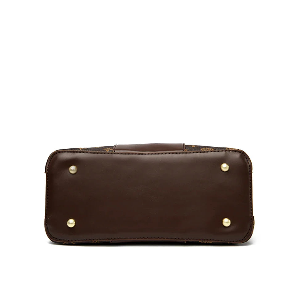 Printed Leather Shoulder Bag