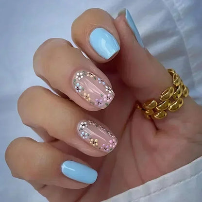 Green Leopard Press On Nails