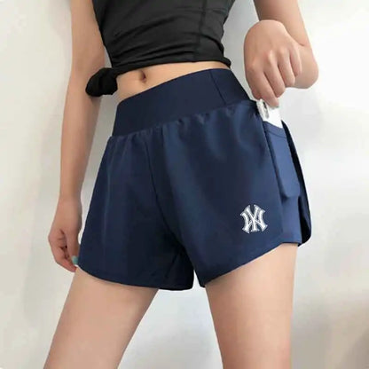 Elastic-Waist Workout Shorts