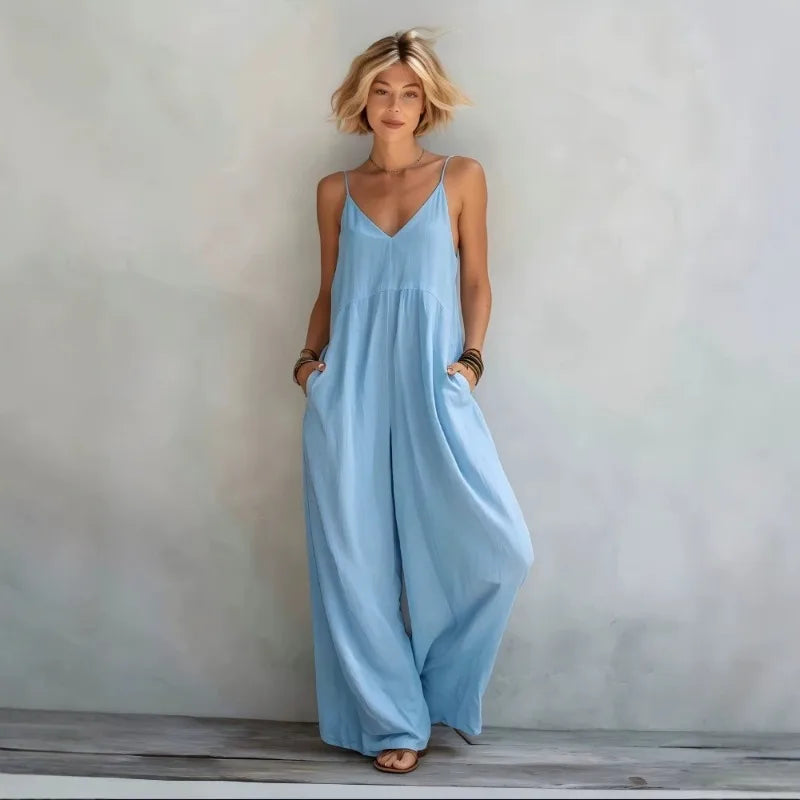 Wide-Leg Camisole Jumpsuit
