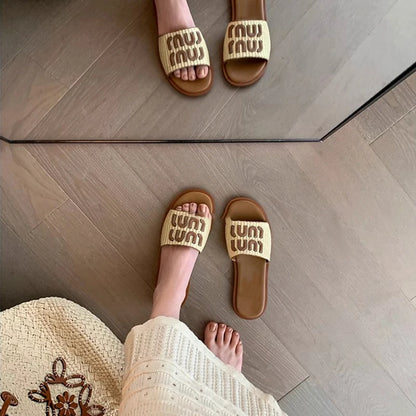 Women Graffiti Summer Slippers