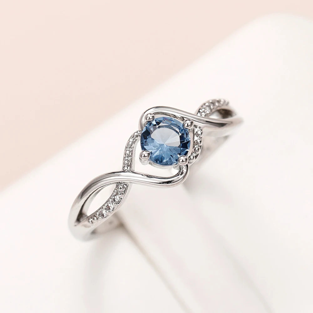 Geometric Zircon Wedding Band