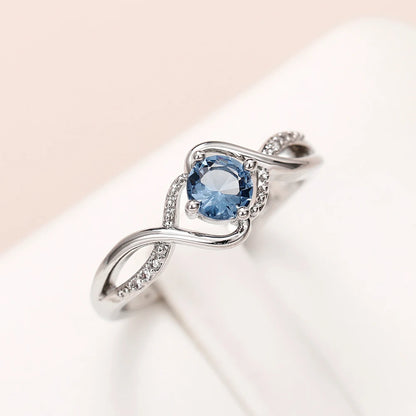 Geometric Zircon Wedding Band
