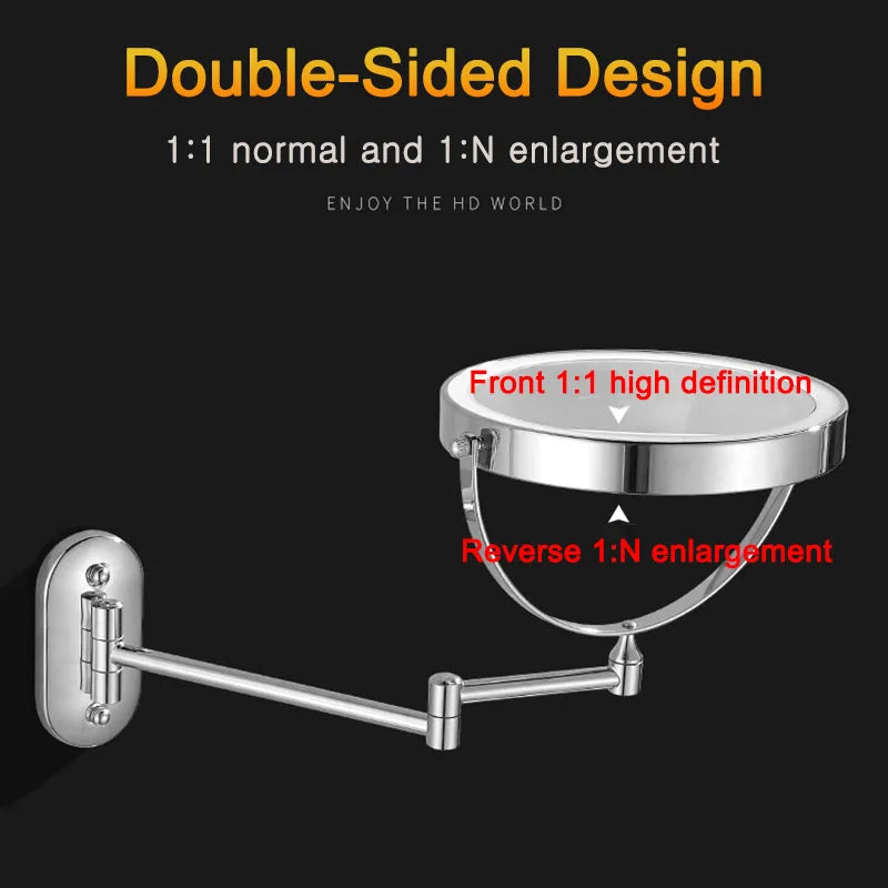 Wall Mounted Lighted Makeup Mirror