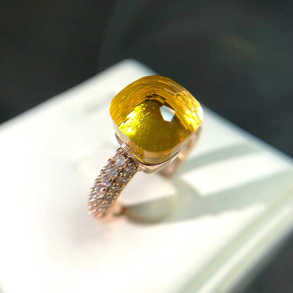 Candy Zircon Crystal Ring