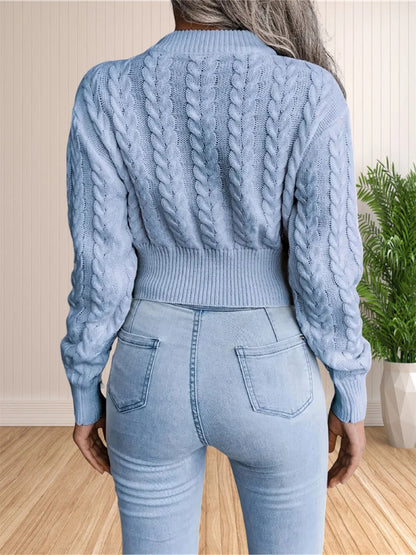 Raglan Sleeve Knit Sweater