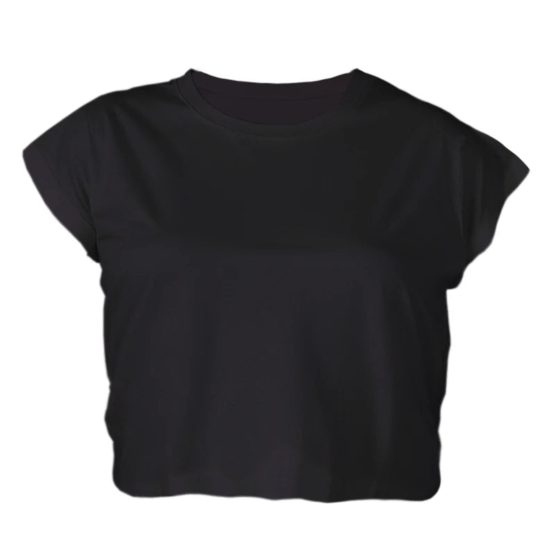 Batwing Sleeve Crop Top