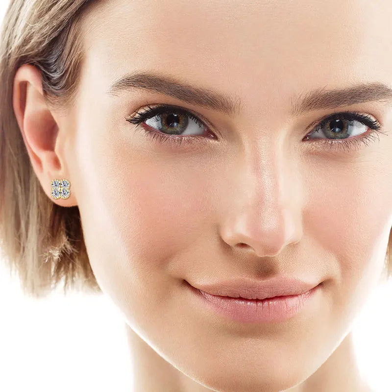 Clover Moissanite Earrings
