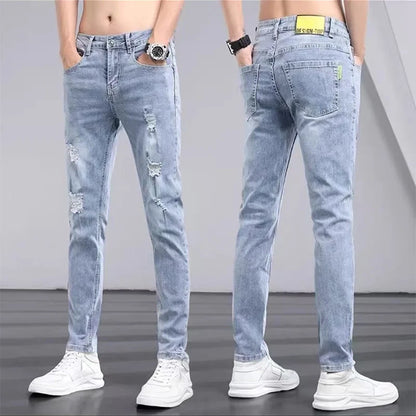 Ripped Distressed Vintage Slim Jeans