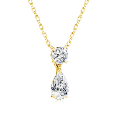 Pear Moissanite Pendant