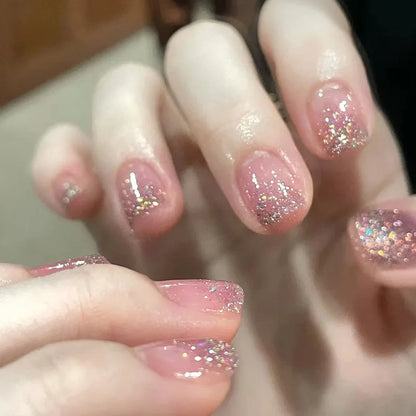 White Minimalist Press Nails