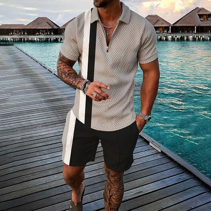 3D Print Polo Zip Tracksuit Set