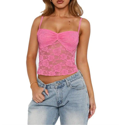 Ruched Lace Camisole