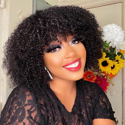 Short Jerry Curl Wig