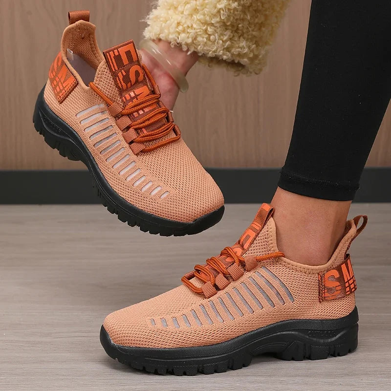 Cushioned Mesh Running Sneakers
