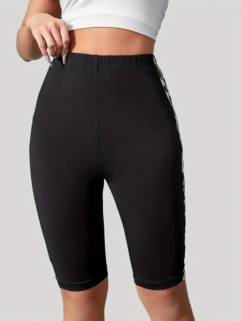 Leopard Print Sports Shorts