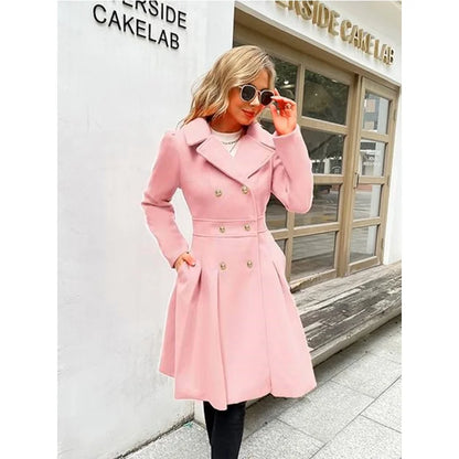 Lined Woolen Trench Coat